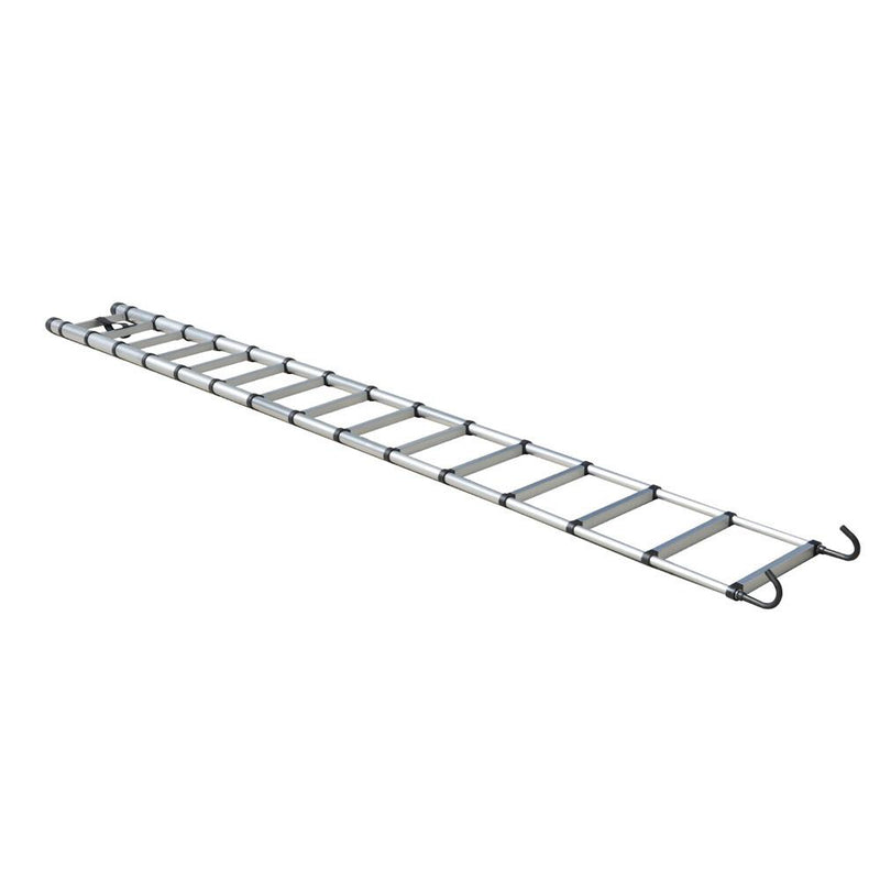 DURAFORCE 14.5 FT Aluminum Telescoping Ladder Telescopic Multi Purpose For Home 330lbs