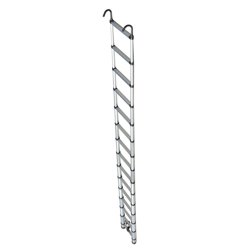 DURAFORCE 14.5 FT Aluminum Telescoping Ladder Telescopic Multi Purpose For Home 330lbs