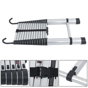 DURAFORCE 14.5 FT Aluminum Telescoping Ladder Telescopic Multi Purpose For Home 330lbs
