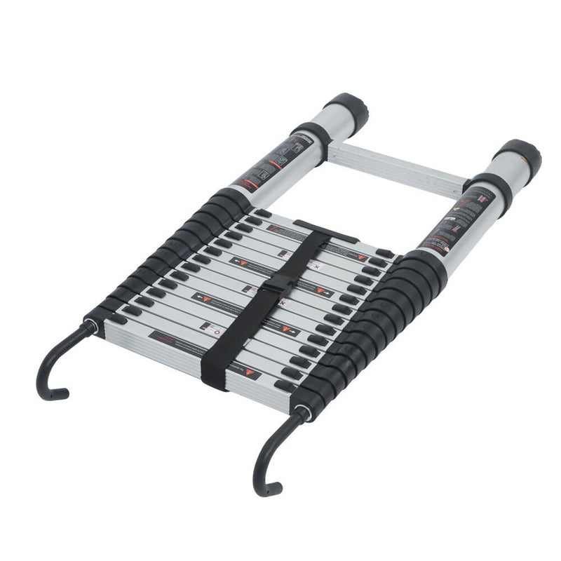 DURAFORCE 14.5 FT Aluminum Telescoping Ladder Telescopic Multi Purpose For Home 330lbs