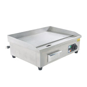 DURAFORCE 22" Flat Top Electric Grill 1600W Commercial Griddle Stainless Steel Countertop