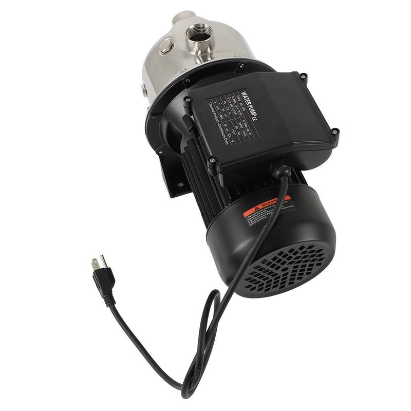 DURAFORCE Stainless Steel Portable Shallow Well Pump Garden Pump 1.6HP 1320GPH 115V