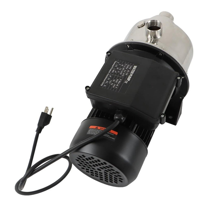 DURAFORCE Stainless Steel Portable Shallow Well Pump Garden Pump 1.6HP 1320GPH 115V