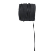 DURAFORCE 1/4 Inch Nylon Rope 500 Foot Spool 100% Nylon Solid Braid Rope Spool Black