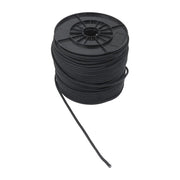 DURAFORCE 1/4 Inch Nylon Rope 500 Foot Spool 100% Nylon Solid Braid Rope Spool Black