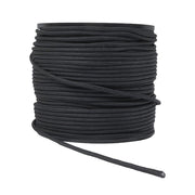 DURAFORCE 1/4 Inch Nylon Rope 500 Foot Spool 100% Nylon Solid Braid Rope Spool Black