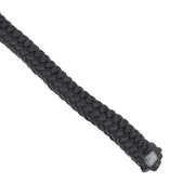 DURAFORCE 1/4 Inch Nylon Rope 500 Foot Spool 100% Nylon Solid Braid Rope Spool Black