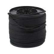 DURAFORCE 1/4 Inch Nylon Rope 500 Foot Spool 100% Nylon Solid Braid Rope Spool Black