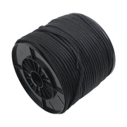 DURAFORCE 1/4 Inch Nylon Rope 500 Foot Spool 100% Nylon Solid Braid Rope Spool Black