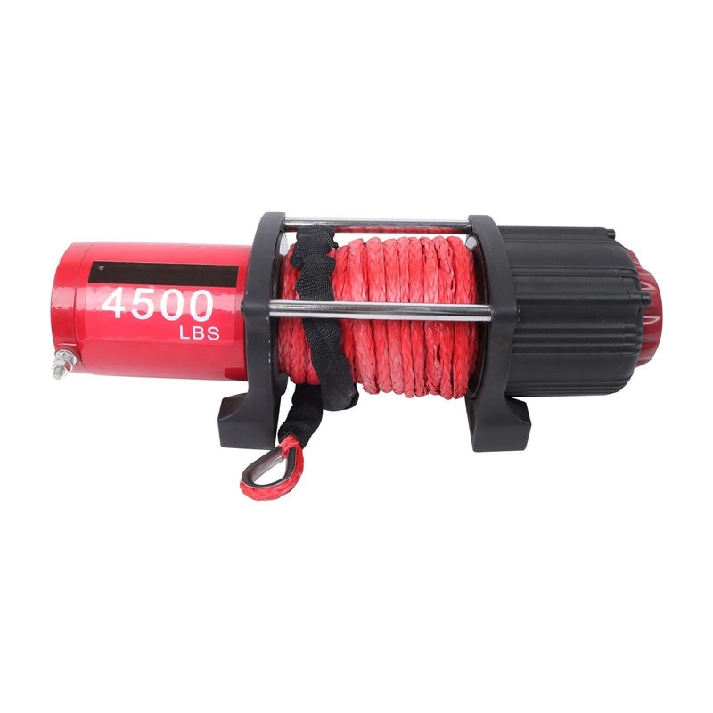 DURAFORCE 4500lbs Electric Winch 12V 2.1HP Synthetic Rope ATV/UTV Winch Wireless Remote