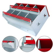 DURAFORCE 8-Compartment Metal Poultry Nest Box Wall Mount Easy Eggs Collection Large Vent
