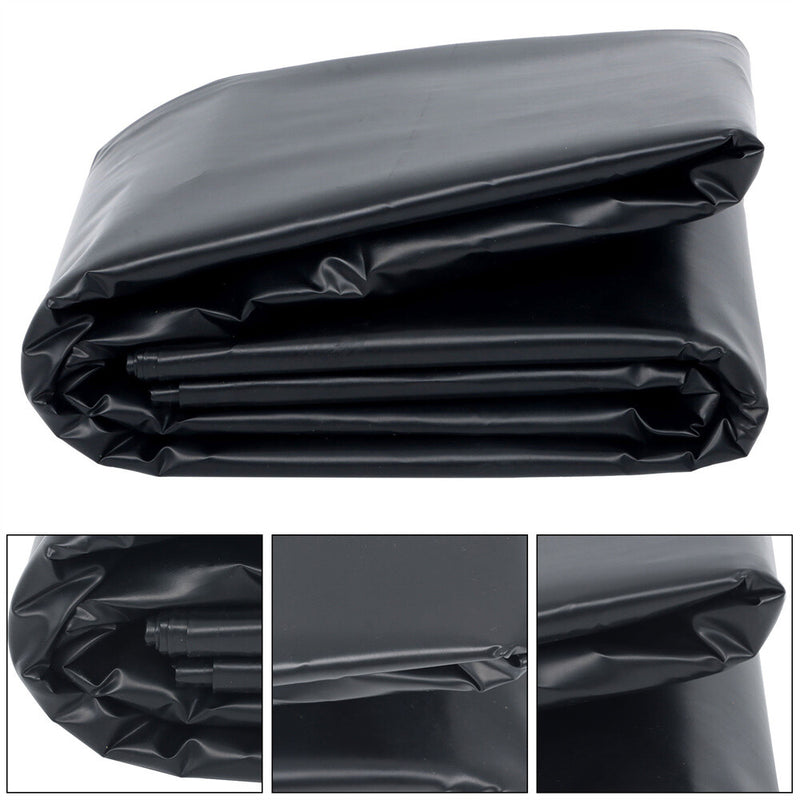 DURAFORCE 20 x 25 ft 20 Mil HDPE Fish Pond Liner Pond Liners Waterproof Fish Liner Black