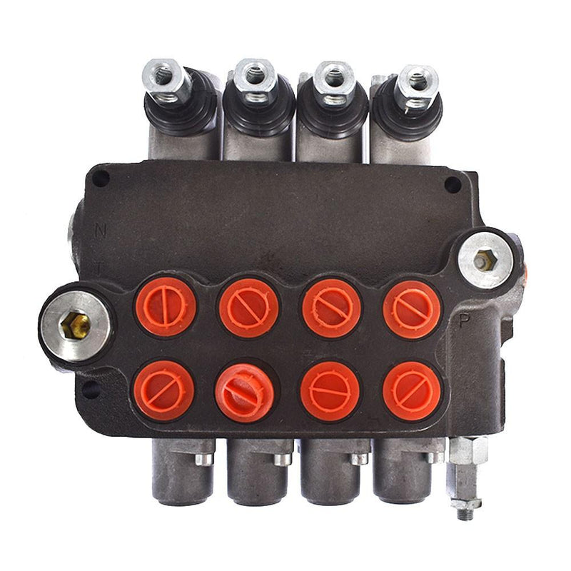 DURAFORCE 4 Spool 21 GPM 3600 PSI SAE Ports Hydraulic Control Valve Double Acting New