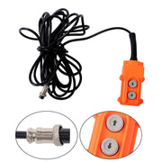 DURAFORCE 22.9 ft/7 m 2in1 Portable Electric Hoist Winch 1100lbs With Wired Remote Control