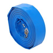 DURAFORCE 3" x 100 Foot Heavy Duty Layflat Discharge Hose Assembly with Cam and Groove