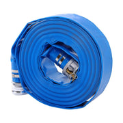 DURAFORCE 3" x 100 Foot Heavy Duty Layflat Discharge Hose Assembly with Cam and Groove