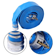DURAFORCE 3" x 100 Foot Heavy Duty Layflat Discharge Hose Assembly with Cam and Groove