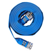 DURAFORCE 3" x 100 Foot Heavy Duty Layflat Discharge Hose Assembly with Cam and Groove