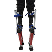 DURAFORCE 18-30" Red Adjustable Aluminum Alloy Drywall Stilts For Taping Painting Painter