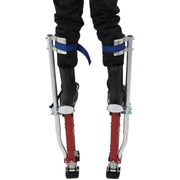 DURAFORCE 18-30" Red Adjustable Aluminum Alloy Drywall Stilts For Taping Painting Painter