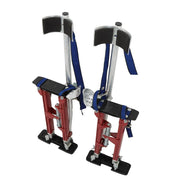 DURAFORCE 18-30" Red Adjustable Aluminum Alloy Drywall Stilts For Taping Painting Painter