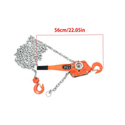 DURAFORCE 20ft 6600lb Capacity Wrench Lever Block Steel Hoist Manual Chain Hoist G80 Chain