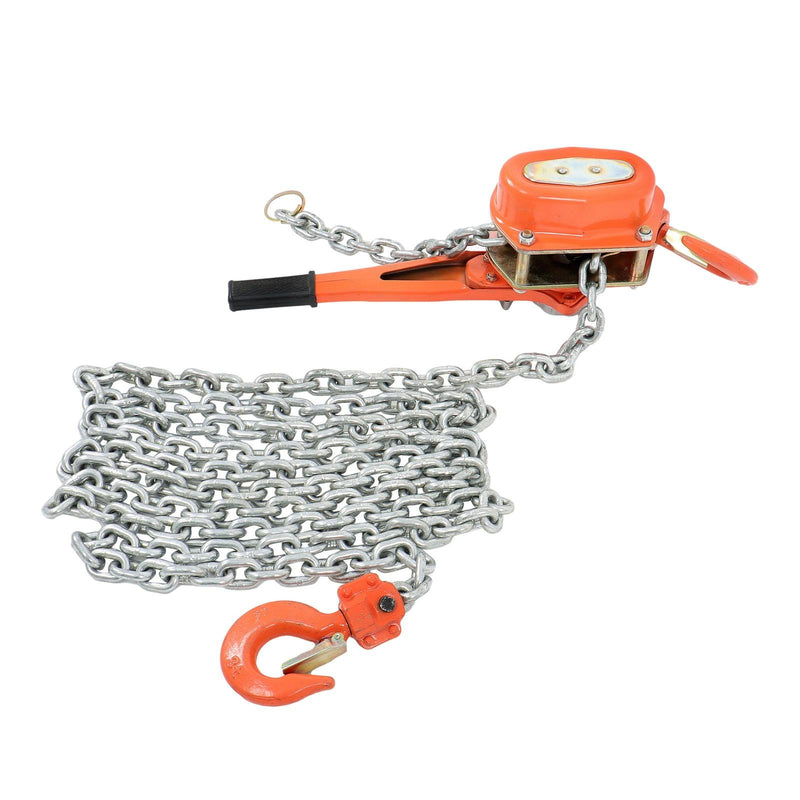 DURAFORCE 20ft 6600lb Capacity Wrench Lever Block Steel Hoist Manual Chain Hoist G80 Chain