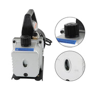 DURAFORCE AC Manifold Gauge set Combo 3 CFM Air Vacuum Pump HVAC+R134A Kit AC A/C