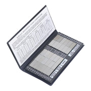 DURAFORCE Surface Roughness Comparator Set Ra0.05-12.5mm, 30 Specimen Blocks for Machining