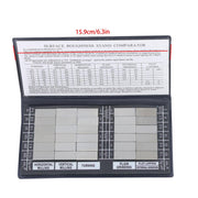 DURAFORCE Surface Roughness Comparator Set Ra0.05-12.5mm, 30 Specimen Blocks for Machining