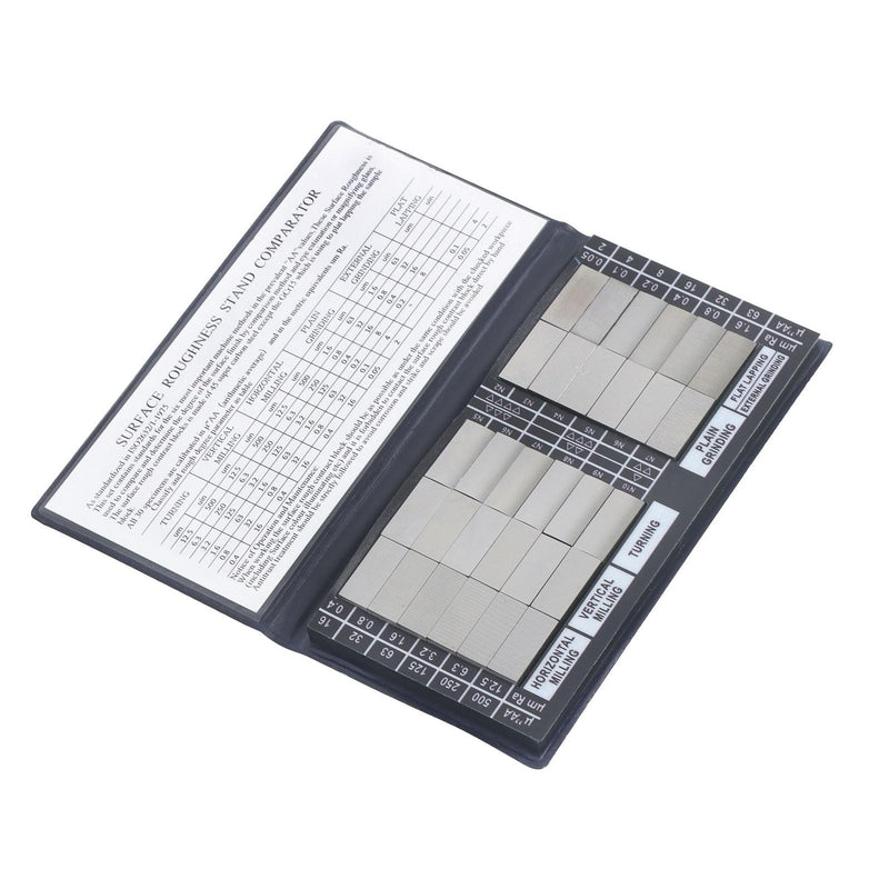 DURAFORCE Surface Roughness Comparator Set Ra0.05-12.5mm, 30 Specimen Blocks for Machining