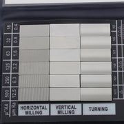 DURAFORCE Surface Roughness Comparator Set Ra0.05-12.5mm, 30 Specimen Blocks for Machining