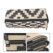DURAFORCE Waterproof Outdoor Rug 10x14 ft Outdoor Plastic Straw Rug For Camping RV Deck