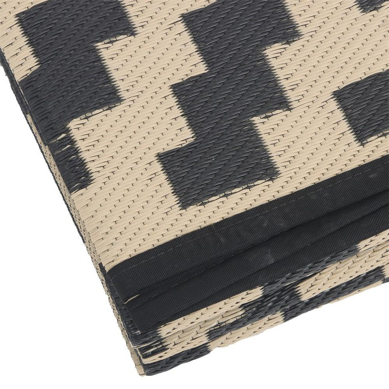 DURAFORCE Waterproof Outdoor Rug 10x14 ft Outdoor Plastic Straw Rug For Camping RV Deck