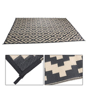 DURAFORCE Waterproof Outdoor Rug 10x14 ft Outdoor Plastic Straw Rug For Camping RV Deck