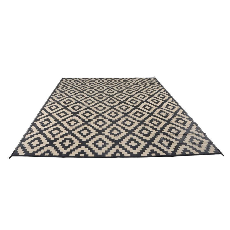 DURAFORCE Waterproof Outdoor Rug 10x14 ft Outdoor Plastic Straw Rug For Camping RV Deck