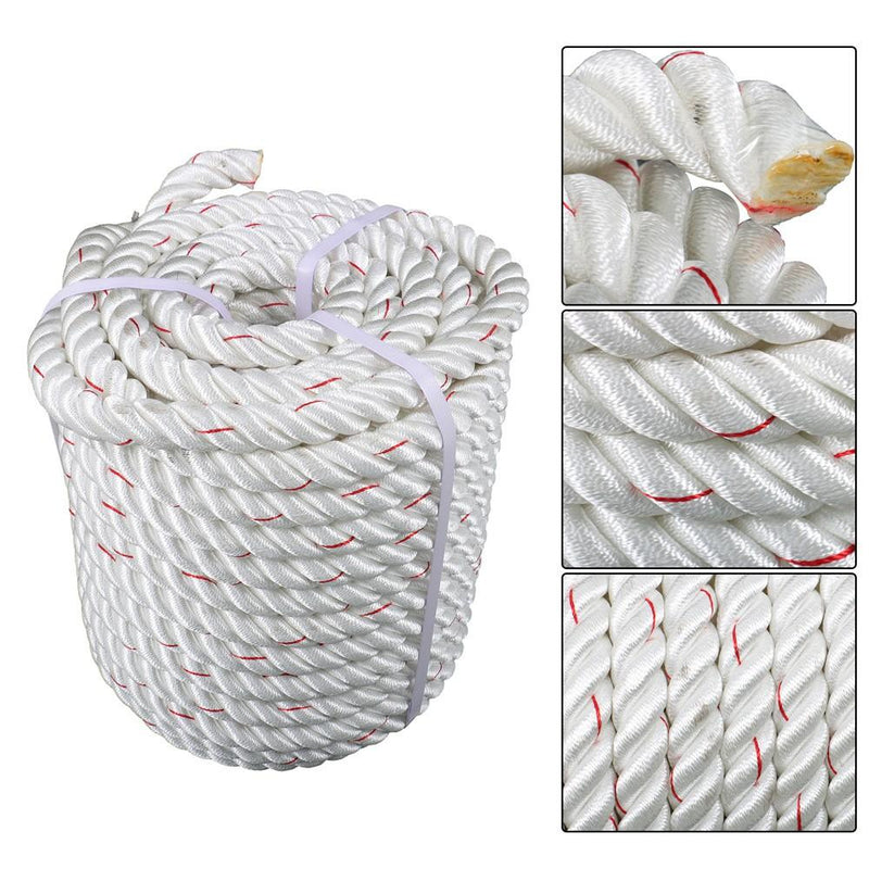 DURAFORCE 1 inch x 120 feet Arborist Bull Rope Tree Hoist Rigging Line Polyester Rope