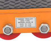DURAFORCE Heavy Duty Machinery Skate Dolly 15 Ton 33069Lbs Mover Roller Cargo Trolley 360°