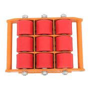 DURAFORCE Heavy Duty Machinery Skate Dolly 15 Ton 33069Lbs Mover Roller Cargo Trolley 360°