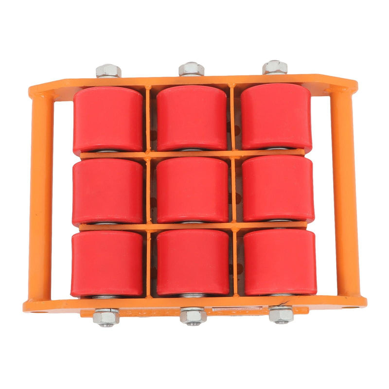 DURAFORCE Heavy Duty Machinery Skate Dolly 15 Ton 33069Lbs Mover Roller Cargo Trolley 360°