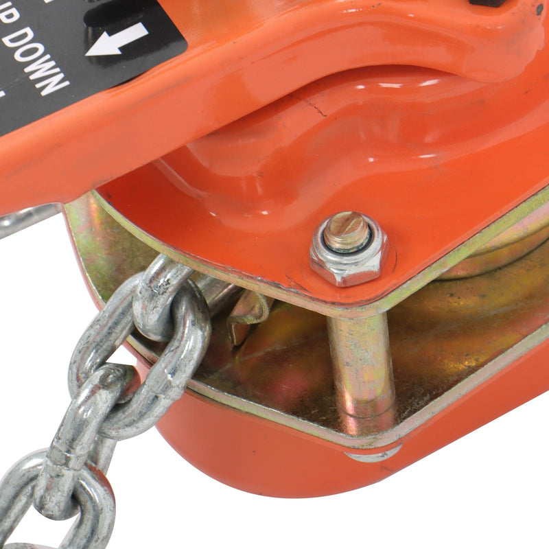 DURAFORCE 10ft 6600lb Capacity G80 Chain Manual Lever Steel Chain Hoist Wrench Block Hoist