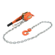 DURAFORCE 10ft 6600lb Capacity G80 Chain Manual Lever Steel Chain Hoist Wrench Block Hoist