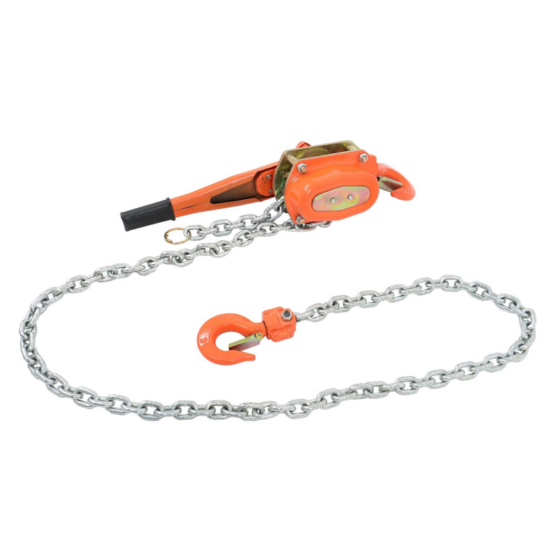 DURAFORCE 10ft 6600lb Capacity G80 Chain Manual Lever Steel Chain Hoist Wrench Block Hoist