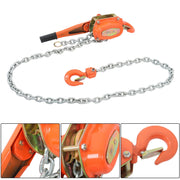 DURAFORCE 10ft 6600lb Capacity G80 Chain Manual Lever Steel Chain Hoist Wrench Block Hoist