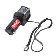 DURAFORCE Synthetic Rope Electric Winch 3500 lbs 12V w/ Wireless and Wired Remote Control