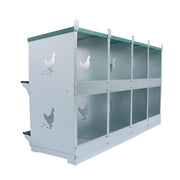DURAFORCE Durable Chicken Nest Box 8 Hole Nest Box Laying Egg Lay Box Hen Chicken Coop Box