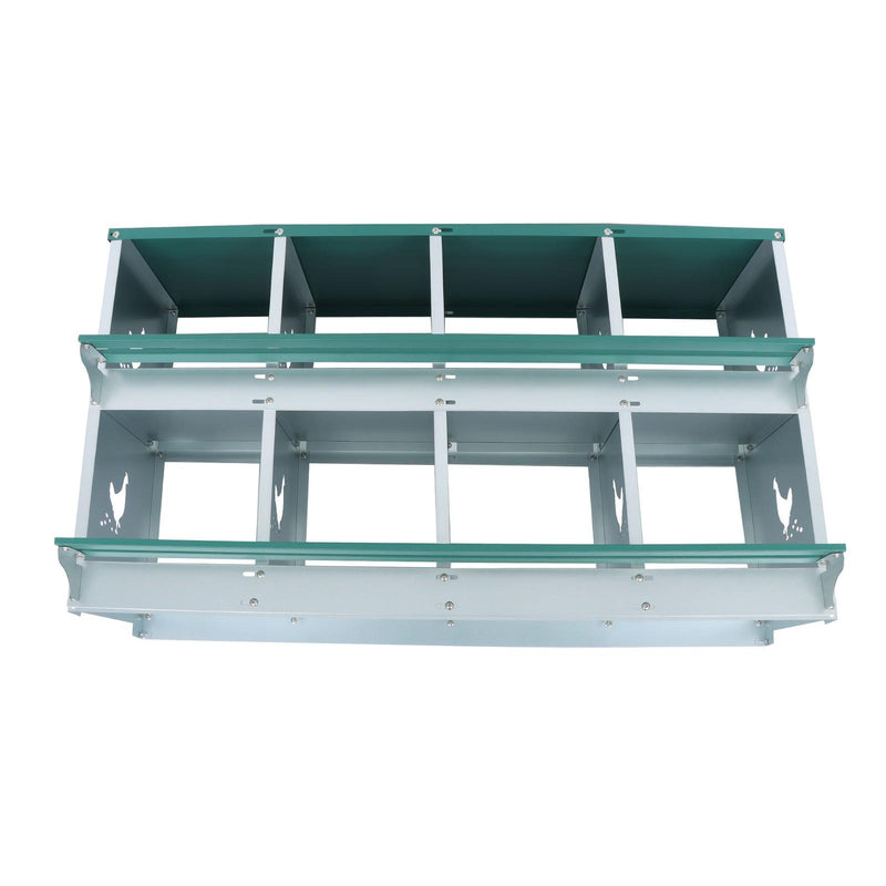 DURAFORCE Durable Chicken Nest Box 8 Hole Nest Box Laying Egg Lay Box Hen Chicken Coop Box