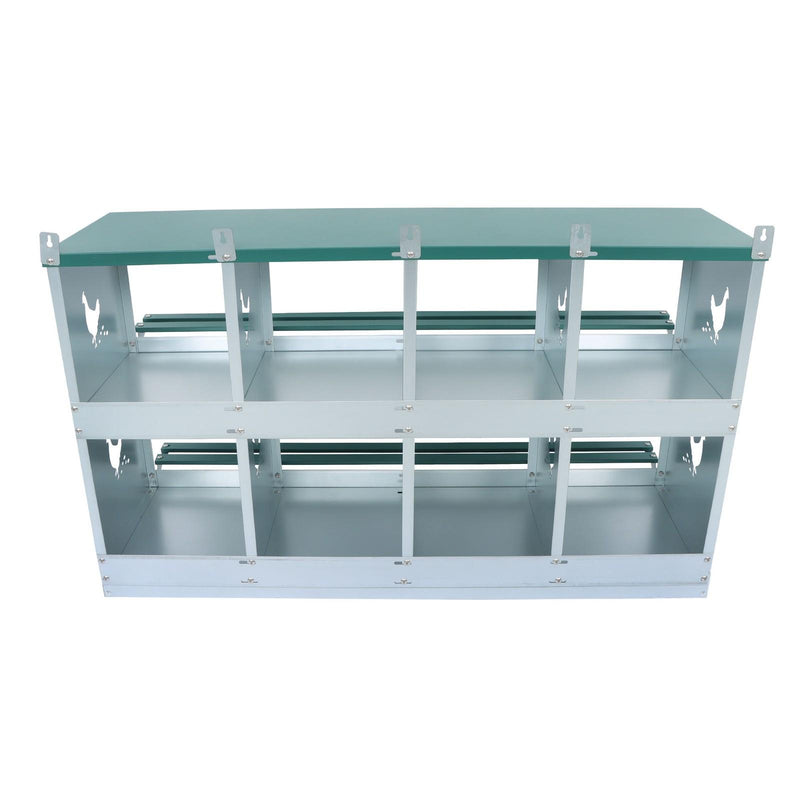 DURAFORCE Durable Chicken Nest Box 8 Hole Nest Box Laying Egg Lay Box Hen Chicken Coop Box