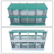 DURAFORCE Durable Chicken Nest Box 8 Hole Nest Box Laying Egg Lay Box Hen Chicken Coop Box