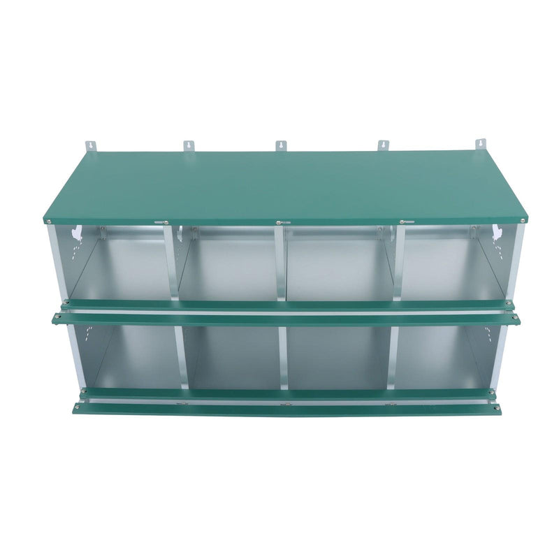 DURAFORCE Durable Chicken Nest Box 8 Hole Nest Box Laying Egg Lay Box Hen Chicken Coop Box